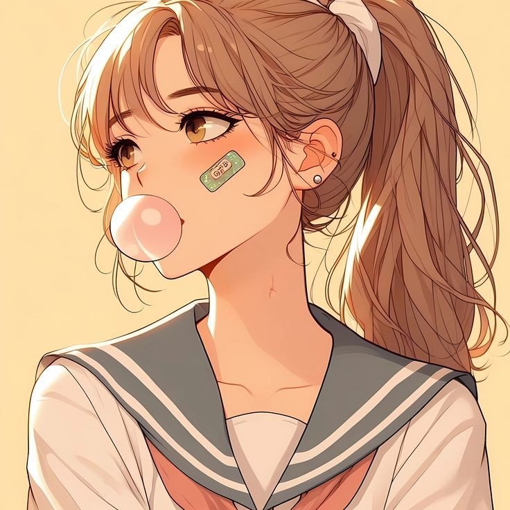 aesthetic cartoon dp for instagram