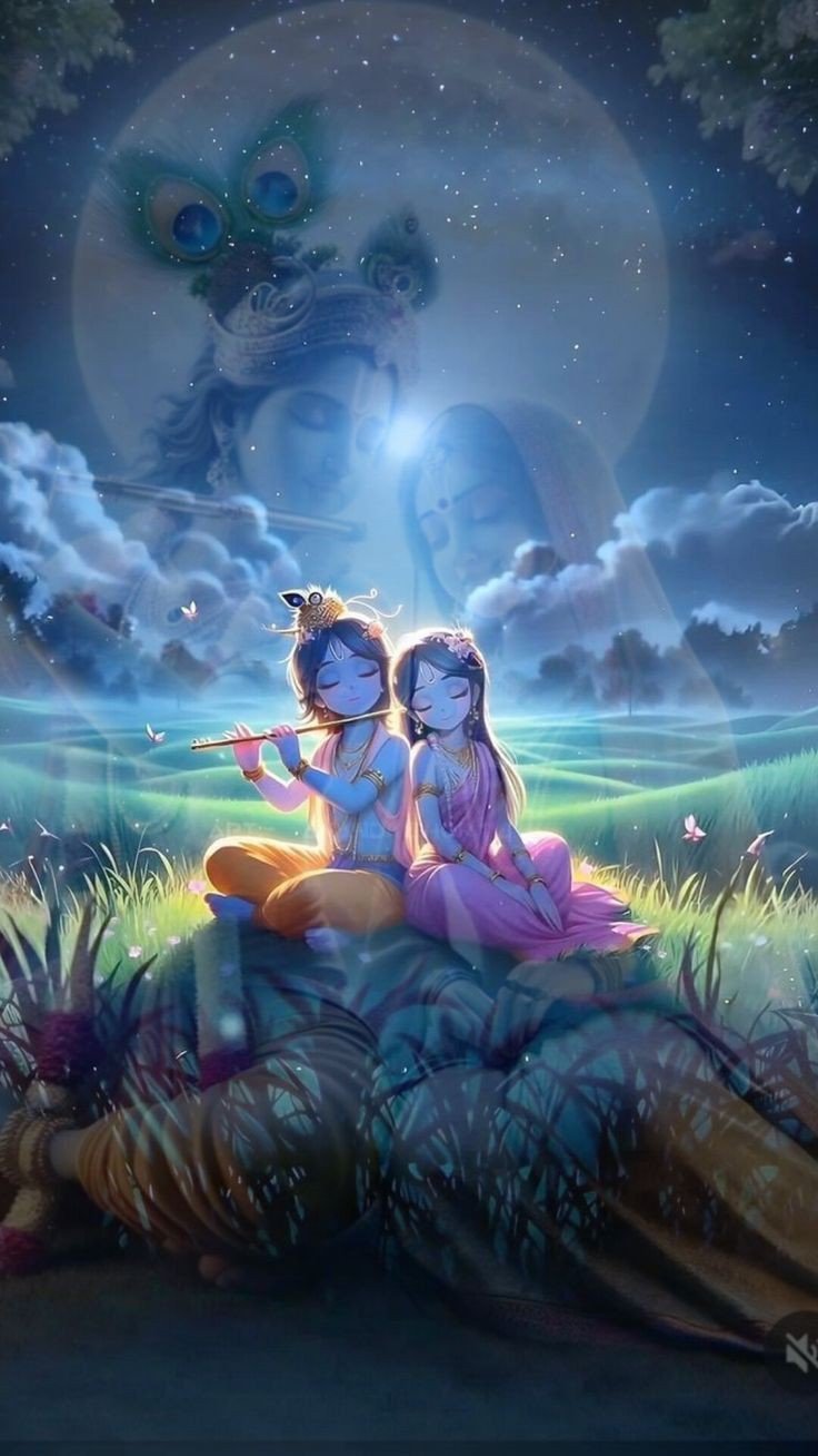 bal radha krishna wallpaper