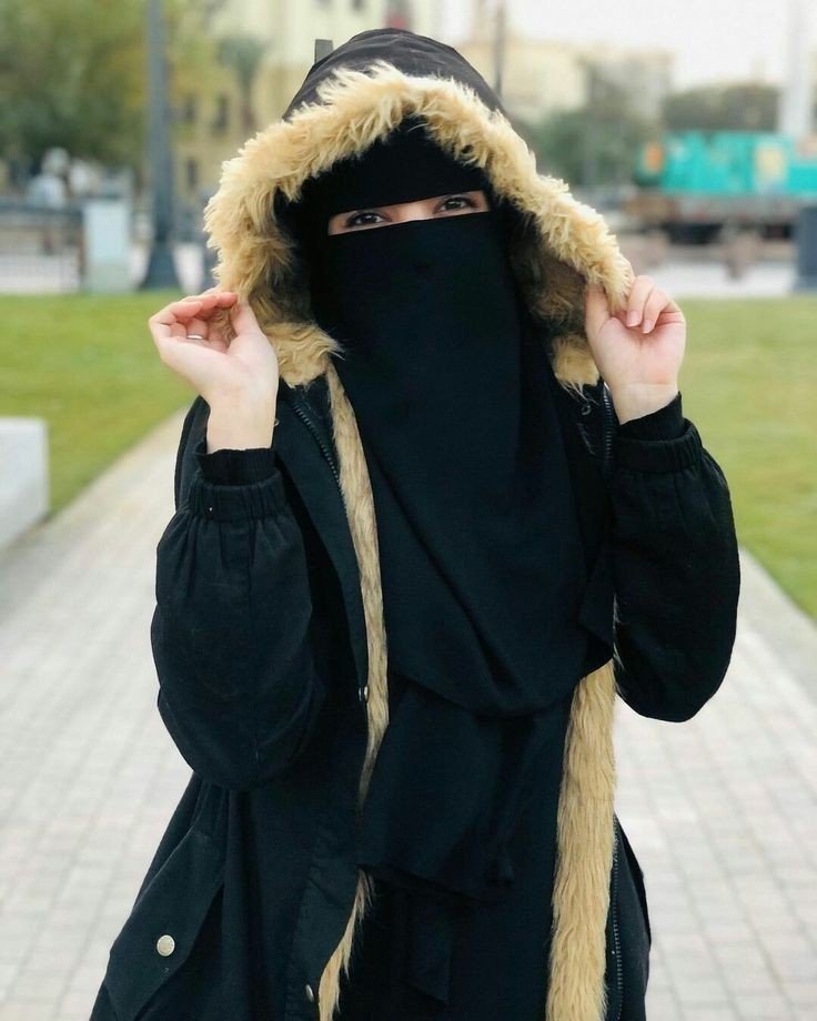 black hijab girl dp hidden face for instagram