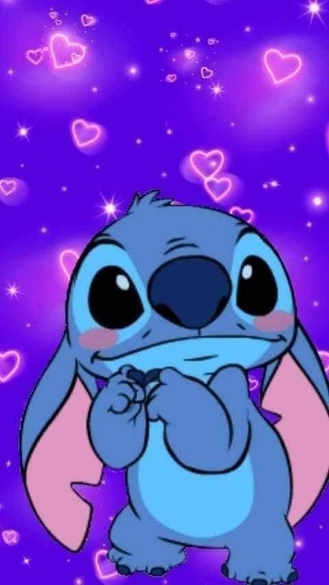 cute stitch wallpaper black