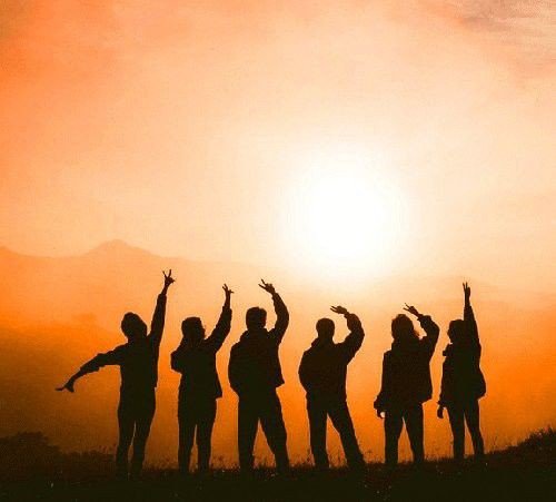 friends group dp caption