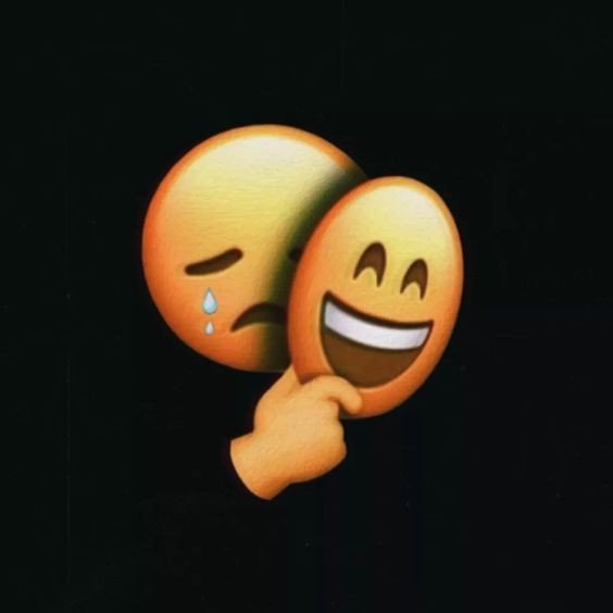 sad alone emoji dp for whatsapp