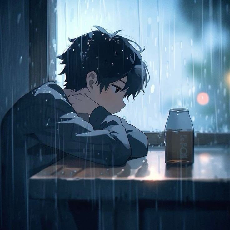 sad boy dp anime love