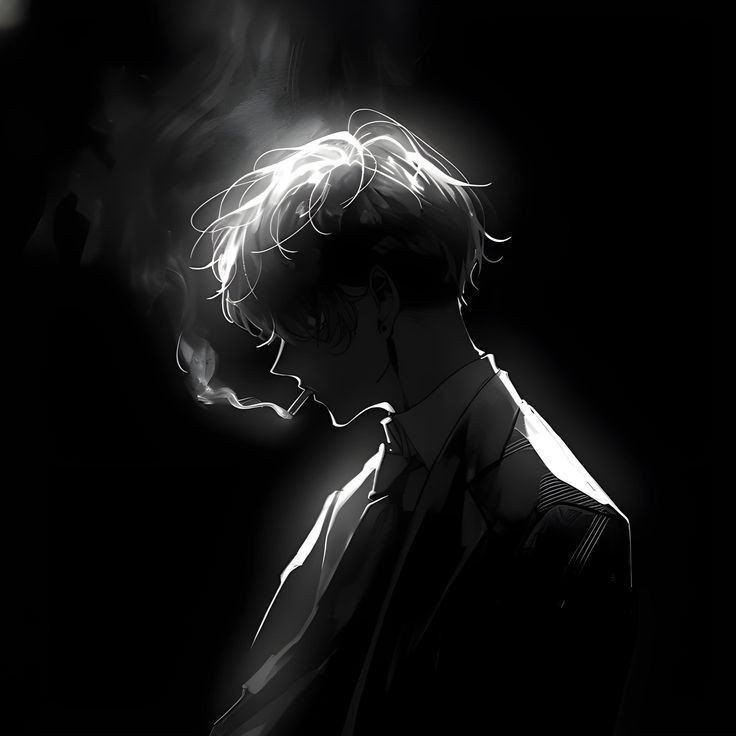 sad dp boy cigarette