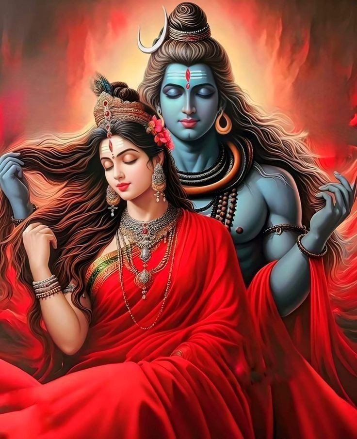 shiv parvati romantic couple dp